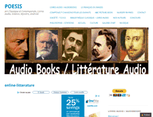 Tablet Screenshot of online-litterature.com